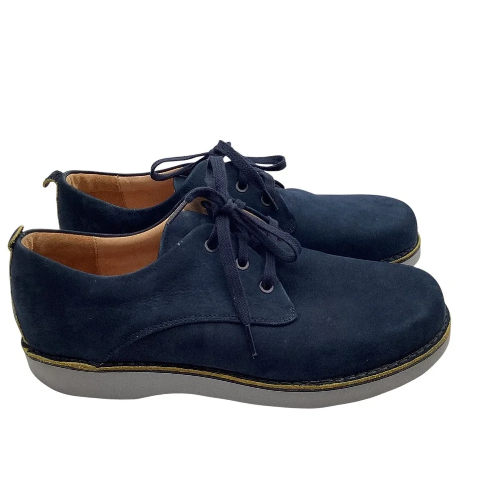 Samuel Hubbard Un-Sneaker Walking Shoes US Mens 10.5 M‎ Navy Blue Suede Lace-Up